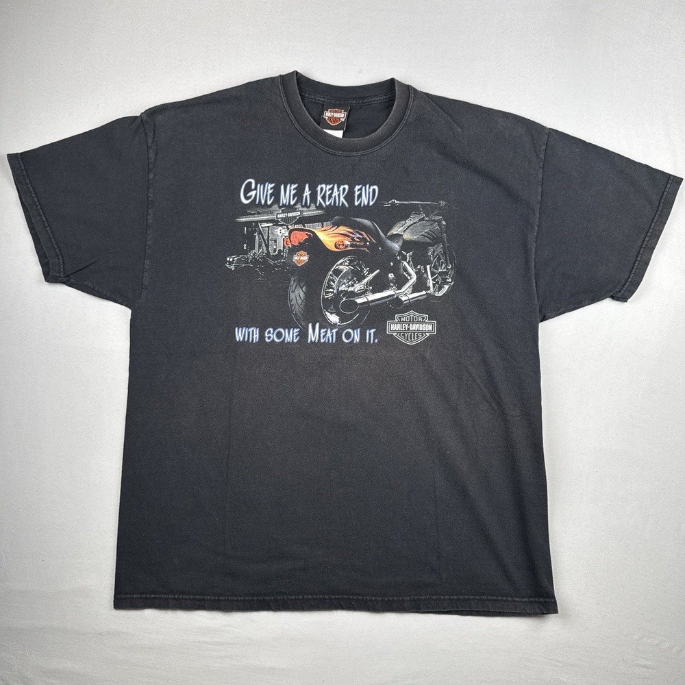 Vintage 1998 Harley Davidson Shirt USA Made Al Muth Wisconsin Back Hit XL - Picture 2 of 16